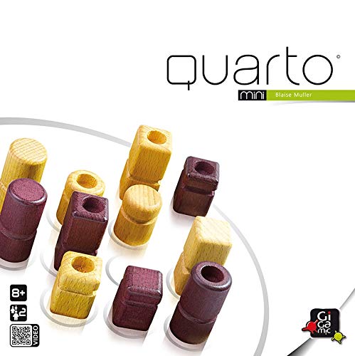  Quoridor Mini, Travel-Friendly Strategy Game for Families and  Adults, Ages 8+, 2 to 4 Players