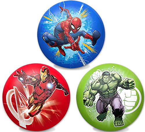 JA-RU Marvel Avengers Lot de 12 balles de plafond adhésives pour enfants et  adultes Jouet sensoriel anti-stress pour ASMR Panier de Pâques en vrac