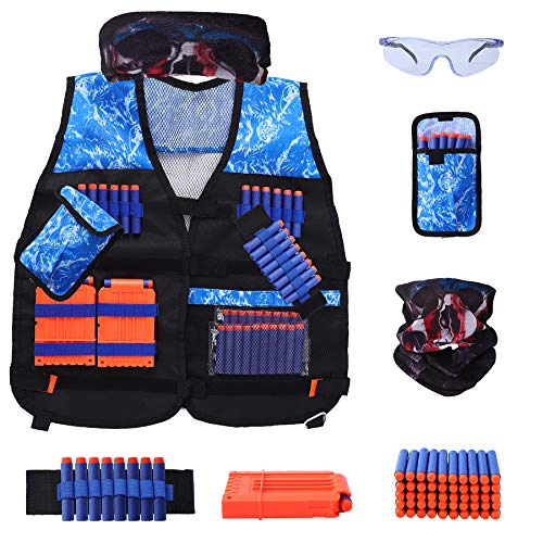 Kids Tactical Vest Kit for Nerf Guns N-Strike Elite Series with 50 Refill  Darts