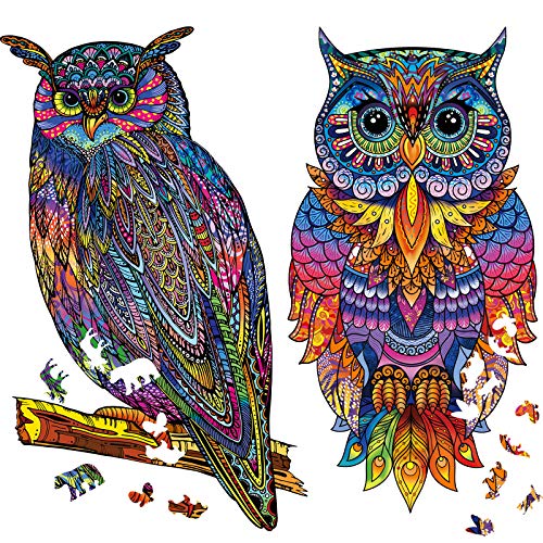 Exquisite Wooden Jigsaw Puzzles Animal Puzzles Educational Toys Interesting  Gifts Cute Owl Puzzle Games For Adults Kids