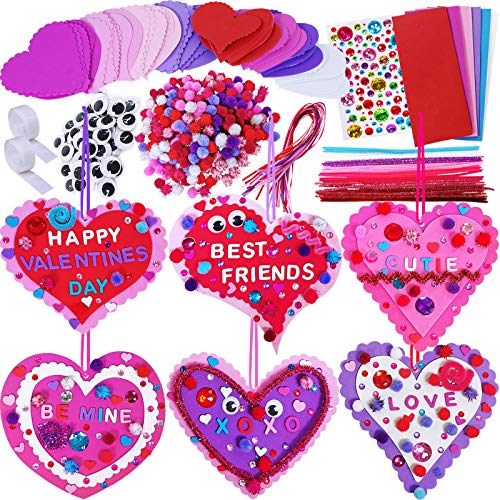 Pink Heart Rhinestone Stickers Self Adhesive Embellishments Crafts  Valentine's