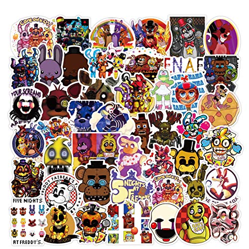 FNAF Stickers 100 PCS Vinyl PVC Waterproof Stickers for Laptop Phone New