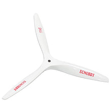 Load image into Gallery viewer, ECHOBBY 11x8 Wood Propeller CCW 3-Blade White Wooden Engine Blade
