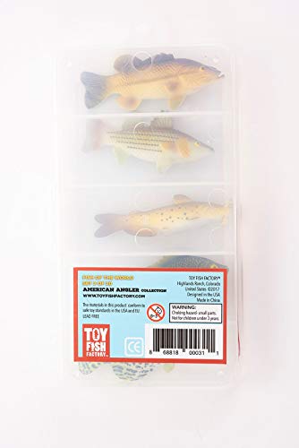 American Angler Collection Toy Fish Set, Fish Figurines