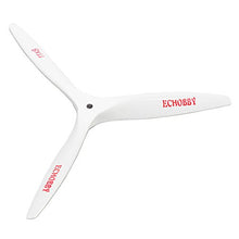 Load image into Gallery viewer, ECHOBBY 11x8 Wood Propeller CCW 3-Blade White Wooden Engine Blade
