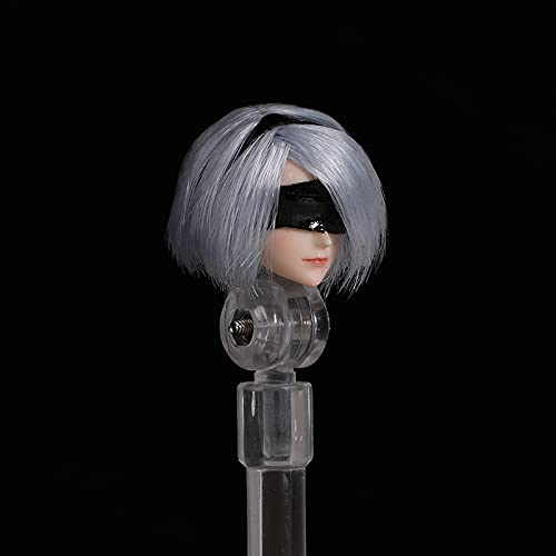 ACEC UNION 1/12 Scale Female Head Sculpt with Rooted Purple Hair