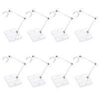 8Pcs Action Figure Stand Assembly Action Display Holder Base Doll Model  Support Stand for 6 inch Action Figures or Effects Clear 