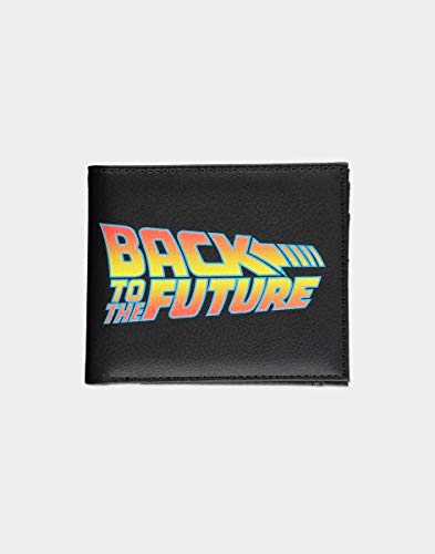 Difuzed MW515837BFT Back to The Future Logo Bi-fold Wallet, Black
