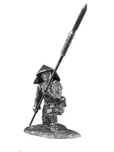 Load image into Gallery viewer, Ronin Miniatures - Japanese Ashigaru with Yari - Tin Metal Collection Toy - Size 1/32 Scale - Home Collectible Figurines
