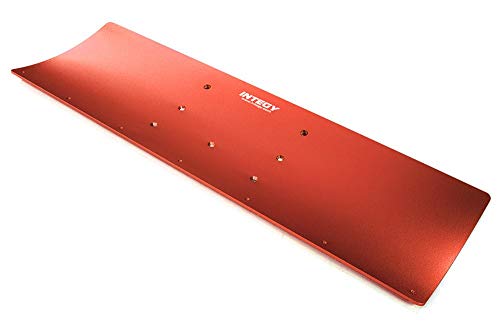 Integy RC Model Hop-ups C27062RED Alloy Machined 400mm Snowplow Main Plate for Traxxas 1/10 Stampede & Slash