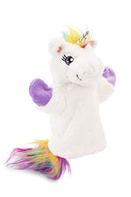Load image into Gallery viewer, Plushible Unicorn Hand Puppet - Plush Hand Puppet for Kids - Unicorn Stuffed Animal Puppet
