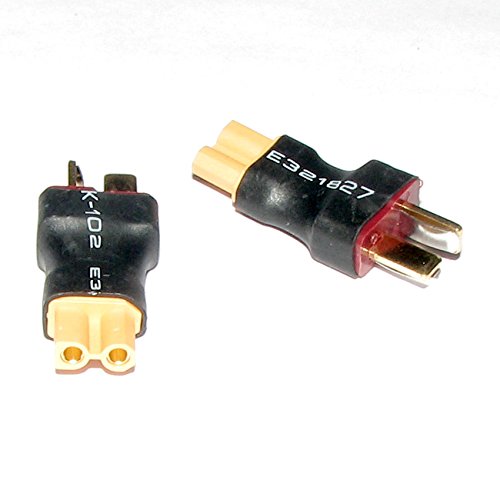 ECHOBBY XT30 Female & T Plug Male Wire Conversion Adapter x2pcs