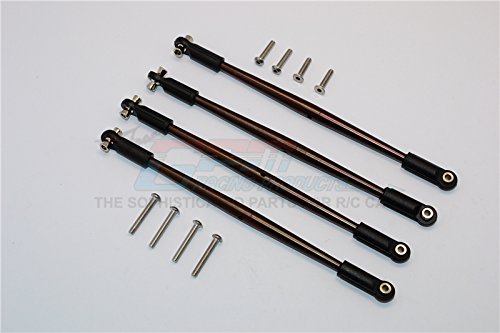 GPM for Traxxas E-Revo Brushless / Summit / Revo / Revo 3.3 Upgrade Parts Spring Steel Front Steering and Rear Supporting Links - 4Pcs Set?? Original Color