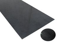 Microheli High Gloss Plain Weave Carbon Fiber Sheet 190 x 100 x 0.8mm