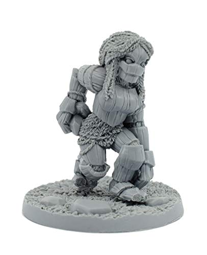 Stonehaven Miniatures Treant Shaman Miniature Figure, 100% Urethane Resin - 63mm Tall - (for 28mm Scale Table Top War Games) - Made in USA