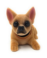Noveltees Company Bobbing Head Dog, Bobble Head Chihuahua, Lying Down