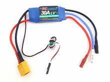 Load image into Gallery viewer, 30A RC Brushless Motor Electric Speed Controller ESC 3A UBEC with XT60 &amp; 3.5mm bullet plugs
