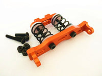 for 1/10 RC Yeti (AX90026) & Yeti Score (AX90068) Upgrade Parts Aluminum Front Bumper Absorber - 1 Set Orange