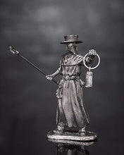 Load image into Gallery viewer, RoninMiniatures New Medieval Plague Doctor Civilian Man UnPainted Tin Metal 54mm Action Figures Toy Soldiers Size 1/32 Scale for Home Dcor Accents Collectible Figurines Item Mw-15
