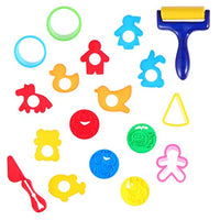 Dough Tools Set for Kids Various Plasticine Molds Cutter Rollers