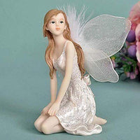 Garden Fairy Angel Figurines Resin Crafts Angel Ornaments Sweet Angel Sculpture Angel Gifts for Birthday Wedding Angel Decorations(1)