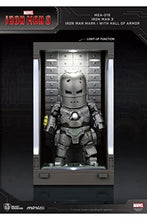 Load image into Gallery viewer, Beast Kingdom Iron Man 3: Iron Man Mk I with Hall of Armor Mea-015 Mini Egg Attack Figure, Multicolor
