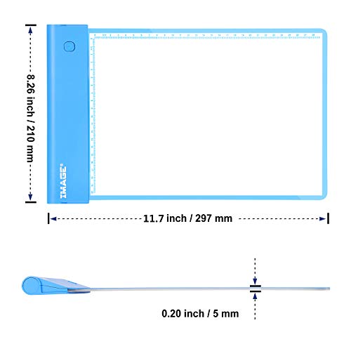 IMAGE Light Up Tracing Pad Blue Drawing Tablet Coloring Board for