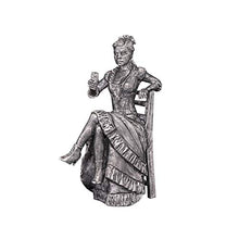 Load image into Gallery viewer, Ronin Miniatures - Western Lady with Glass - Tin Metal Collection Fighter Toy - Size 1/32 Scale - 54mm Action Figures - Home Collectible Figurines
