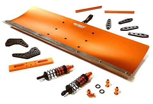 Integy RC Model Hop-ups C27058ORANGE Alloy Machined Snowplow Kit for Traxxas 1/10 Scale Summit 4WD