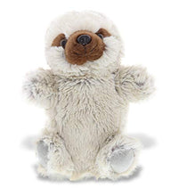 Load image into Gallery viewer, DolliBu Sloth Plush Hand Puppet For Kids - Soft Furry Stuffed Animal Hand Puppet Toy for Puppet Show Games &amp; Puppet Theaters for Kids, Adult&#39;s Cute Puppets Educational Toy to Teach Children &amp; Toddlers
