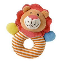 Load image into Gallery viewer, Toyvian Infant Rattles Baby Rattles Handbells Lion Baby Hand Grip Rattles Toy Baby Grip Development Stuffed Doll Plush Toy Stuffed Doll for Baby Orange
