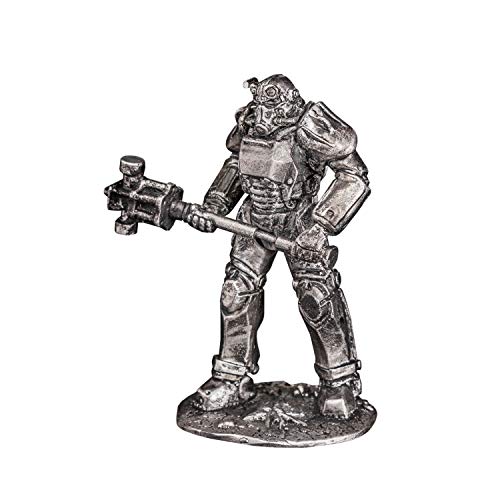 Ronin Miniatures - The T-45 Power Armor from The Game Fallout - Tin Metal Collection Toy - Size 1/32 Scale - 54mm Action Figures - Home Collectible Figurines