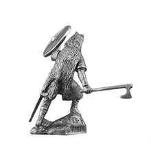 Load image into Gallery viewer, Ronin Miniatures - Viking Ulfhednar with Axe - Tin Metal Medieval Collection Knight Toy - Soldier Size 1/32 Scale - Home Collectible Figurines
