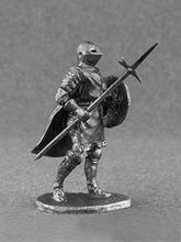 Load image into Gallery viewer, Ronin Miniatures - Knight Hospitaller with Axe - Tin Metal Collection Warrior Toy - Size 1/32 Scale - 54mm Action Figures - Home Collectible Figurines
