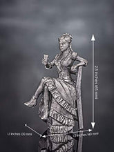 Load image into Gallery viewer, Ronin Miniatures - Western Lady with Glass - Tin Metal Collection Fighter Toy - Size 1/32 Scale - 54mm Action Figures - Home Collectible Figurines
