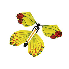 Load image into Gallery viewer, JENPECH 5Pcs Magical Rubber Band Powered Clockwork Flying Butterfly Toys Party Props - A Game Developed by Educators Cognition Preschool Learning &amp; Educational Toy for Kids Age 3+ Random Color
