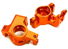Load image into Gallery viewer, Integy RC Model Hop-ups C27042ORANGE Billet Machined Alloy Front Hub Steering Blocks for Axial Yeti XL

