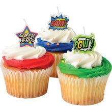 Load image into Gallery viewer, US Toy TU266 Superhero Candle Set - 6 Piece
