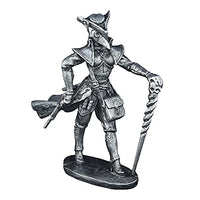 Ronin Miniatures - Plague Doctor with Cane - Tin Metal Collection Knight Toy - Size 1/32 Scale - 54mm Action Figures - Hand Painted Sculpture - Home Collectible Figurines