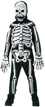 Load image into Gallery viewer, Rubies Glow in The Dark Skeleton Child Costume, Small, One Color
