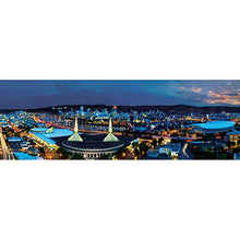 Load image into Gallery viewer, MasterPieces Cityscapes Panoramic Jigsaw Puzzle, Downtown Portland, Oregon, Photographs by James Blakeway, 1000 Pieces
