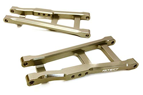 Integy RC Model Hop-ups C27080GREY Billet Machined Rear Lower Arms for Traxxas 1/10 Rustler 2WD & Stampede 2WD