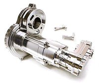 Integy RC Model Hop-ups C27126SILVER Billet Machined Alloy Gearbox Housing for Axial SCX10 II w/LCG Transfer Case
