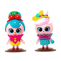 ToyTron Bread Barbershop Mini Cupcake, Mix & Match Fashion Play Figurine Doll, Character Collectable Figure as seen on Netflix Animated Series, Collection Toy, 3.1inch Tall - DC (Disco & Candy Pop)