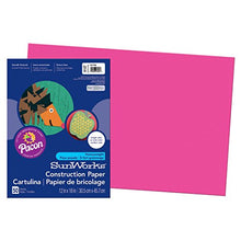 Load image into Gallery viewer, Pacon SunWorks Construction Paper, 12-Inches by 18-Inches, 50-Count, Hot Pink (9107)
