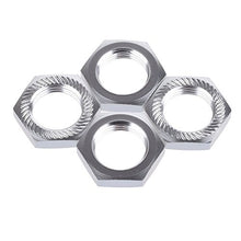Load image into Gallery viewer, LAFEINA 4PCS 17mm Aluminum Wheel Hex Hub Nut for 1/8 RC Model Car Upgraded Parts (Silver)
