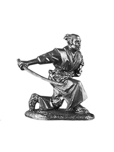 Ronin Miniatures - Samurai Attacks - Tin Metal Collection Toy - Size 1/32 Scale - Home Collectible Figurines