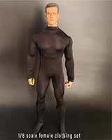 HiPlay 1/6 Scale Male Figure Doll Clothes, Black Bodysuit, Costume for 12 inch Male Action Figure Phicen/TBLeague CM053