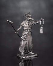 Load image into Gallery viewer, RoninMiniatures New Medieval Plague Doctor Civilian Man UnPainted Tin Metal 54mm Action Figures Toy Soldiers Size 1/32 Scale for Home Dcor Accents Collectible Figurines Item Mw-15
