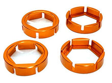 Load image into Gallery viewer, Integy RC Model Hop-ups C27098ORANGE Billet Machined Wheel Hex Outer Reinforcement Ring Set(4) for Traxxas X-Maxx 4X4
